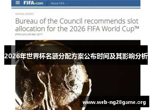 2026年世界杯名额分配方案公布时间及其影响分析 2026年世界杯名额分配方案公布时间及其影响分析